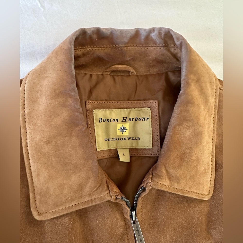 Boston Harbour Genuine Leather Jacket, Size L - Picture 7 of 16